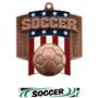 Hasty Awards Patriot Soccer Medal M-776S