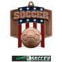 Hasty Awards Patriot Soccer Medal M-776S
