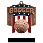 Hasty Awards Patriot Soccer Medal M-776S Hasty Awards Patriot Soccer Medal M-776S