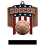 Hasty Awards Patriot Soccer Medal M-776S