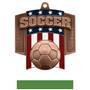 Hasty Awards Patriot Soccer Medal M-776S
