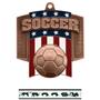 Hasty Awards Patriot Soccer Medal M-776S