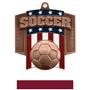 Hasty Awards Patriot Soccer Medal M-776S