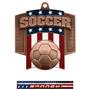 Hasty Awards Patriot Soccer Medal M-776S