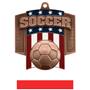 Hasty Awards Patriot Soccer Medal M-776S