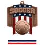 Hasty Awards Patriot Soccer Medal M-776S