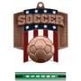 Hasty Awards Patriot Soccer Medal M-776S