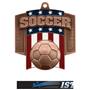 Hasty Awards Patriot Soccer Medal M-776S