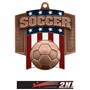 Hasty Awards Patriot Soccer Medal M-776S