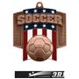 Hasty Awards Patriot Soccer Medal M-776S