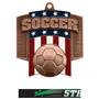 Hasty Awards Patriot Soccer Medal M-776S