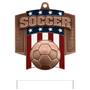 Hasty Awards Patriot Soccer Medal M-776S