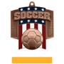 Hasty Awards Patriot Soccer Medal M-776S