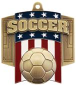 Hasty Awards Patriot Soccer Medal M-776S