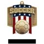 Hasty Awards Patriot Soccer Medal M-776S