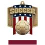 Hasty Awards Patriot Soccer Medal M-776S