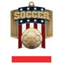 Hasty Awards Patriot Soccer Medal M-776S