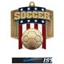 Hasty Awards Patriot Soccer Medal M-776S