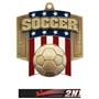 Hasty Awards Patriot Soccer Medal M-776S