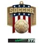 Hasty Awards Patriot Soccer Medal M-776S