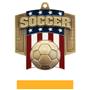 Hasty Awards Patriot Soccer Medal M-776S