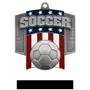 Hasty Awards Patriot Soccer Medal M-776S