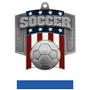 Hasty Awards Patriot Soccer Medal M-776S