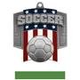 Hasty Awards Patriot Soccer Medal M-776S