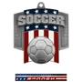 Hasty Awards Patriot Soccer Medal M-776S