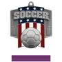Hasty Awards Patriot Soccer Medal M-776S