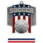 Hasty Awards Patriot Soccer Medal M-776S