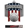 Hasty Awards Patriot Soccer Medal M-776S