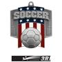 Hasty Awards Patriot Soccer Medal M-776S