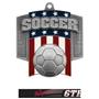 Hasty Awards Patriot Soccer Medal M-776S