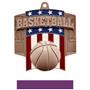 Hasty Awards Patriot Basketball Medal M-776B