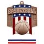 Hasty Awards Patriot Basketball Medal M-776B