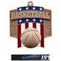 Hasty Awards Patriot Basketball Medal M-776B