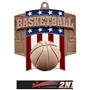 Hasty Awards Patriot Basketball Medal M-776B
