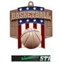 Hasty Awards Patriot Basketball Medal M-776B