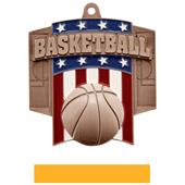 Hasty Awards Patriot Basketball Medal M-776B Hasty Awards Patriot Basketball Medal M-776B