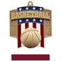 Hasty Awards Patriot Basketball Medal M-776B