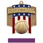 Hasty Awards Patriot Basketball Medal M-776B