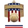 Hasty Awards Patriot Basketball Medal M-776B