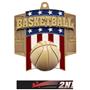 Hasty Awards Patriot Basketball Medal M-776B