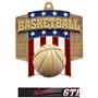 Hasty Awards Patriot Basketball Medal M-776B