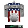 Hasty Awards Patriot Basketball Medal M-776B