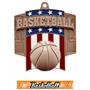 Hasty Awards Patriot Basketball Medal M-776B