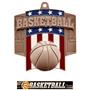 Hasty Awards Patriot Basketball Medal M-776B