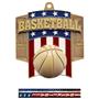 Hasty Awards Patriot Basketball Medal M-776B