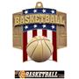 Hasty Awards Patriot Basketball Medal M-776B